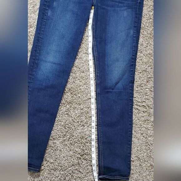 Miss Me Capri Jeans with Green & Pink Applicae Roses - Picture 4 of 7